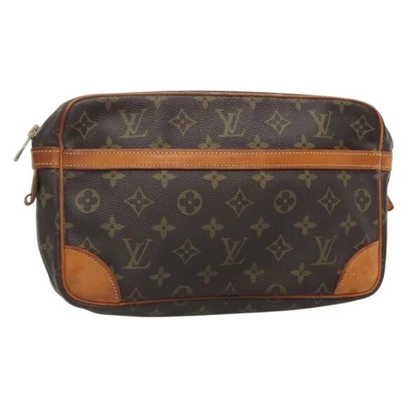 LOUIS VUITTON Monogram Compiegne 28 Clutch Bag M51845 LV Auth 132072 - Picture 1 of 16